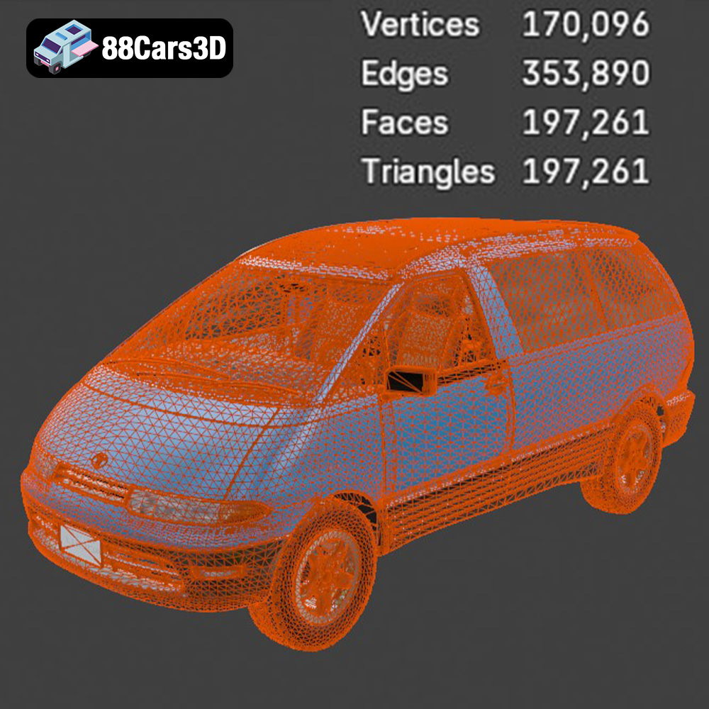 Toyota Estima Lucida 3D Model