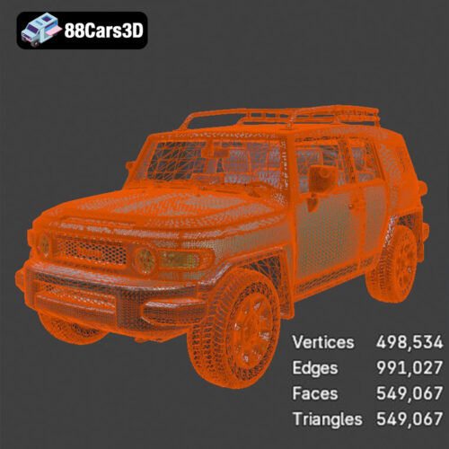 Toyota FJ Cruiser 2011 3D Model 3D Printable STL
