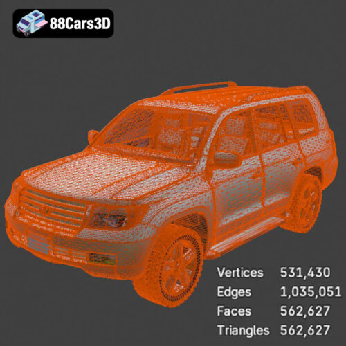 Toyota Land Cruiser 200 2008 3D Model