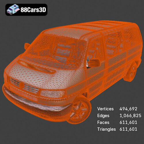 Volkswagen Caravelle 2020 3D Model