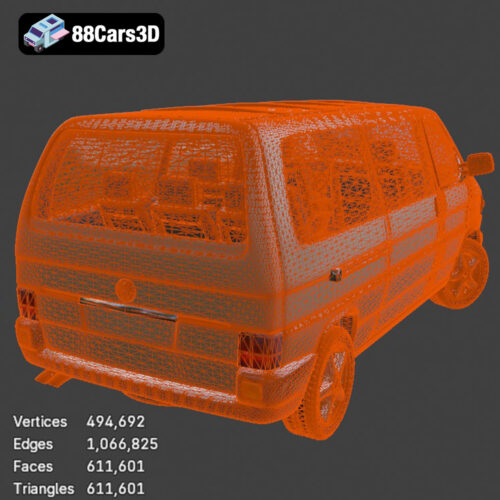 Volkswagen Caravelle 2020 3D Model