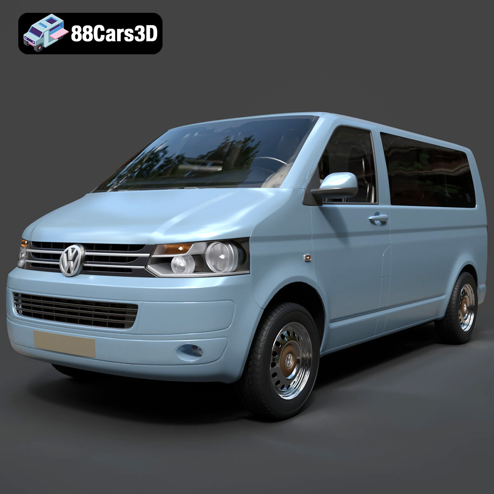 Volkswagen Transporter T5 FL 2010 3D Model