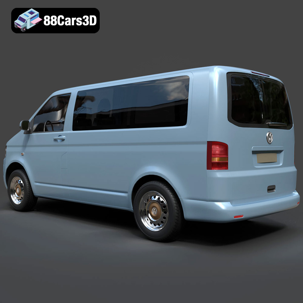 Volkswagen Transporter T5 FL 2010 3D Model