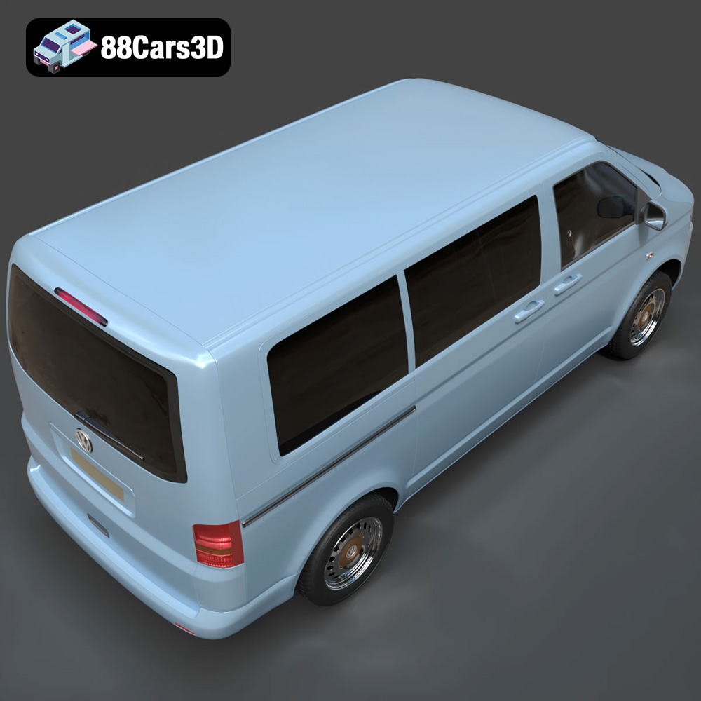 Volkswagen Transporter T5 FL 2010 3D Model