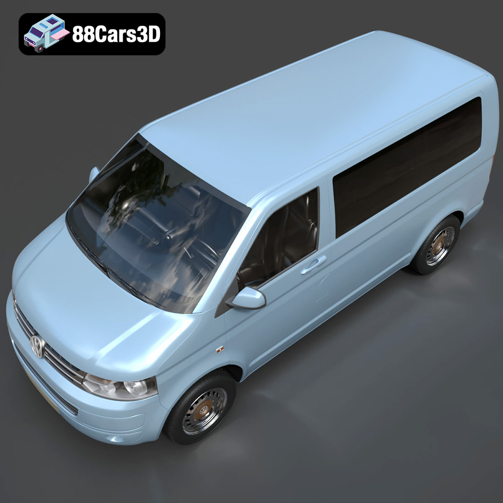 Volkswagen Transporter T5 FL 2010 3D Model