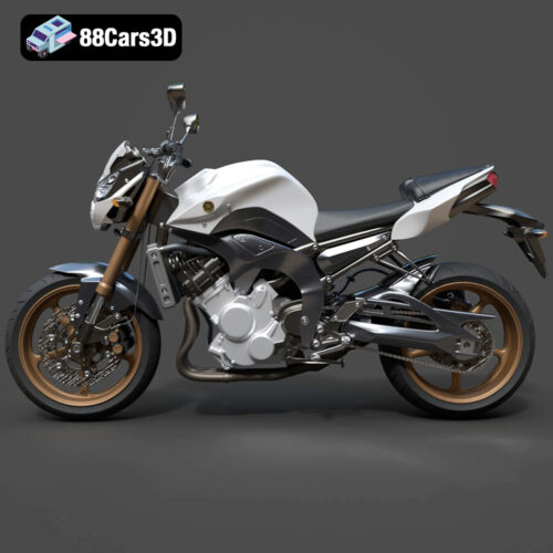 Yamaha FZ8 2011 3D Model
