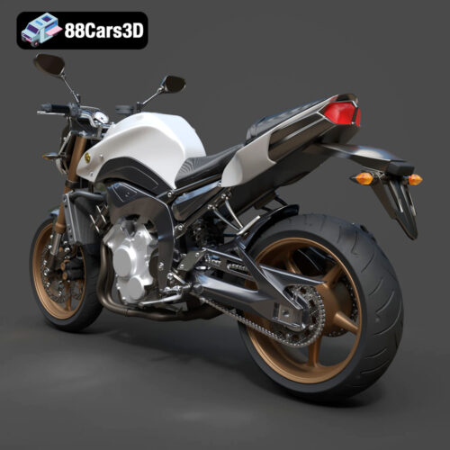 Yamaha FZ8 2011 3D Model