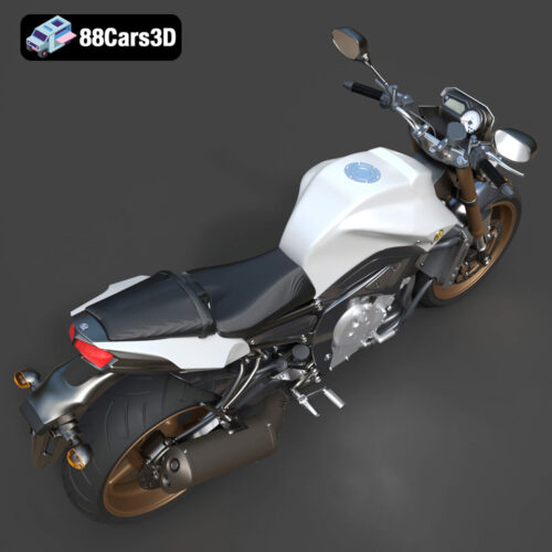 Yamaha FZ8 2011 3D Model