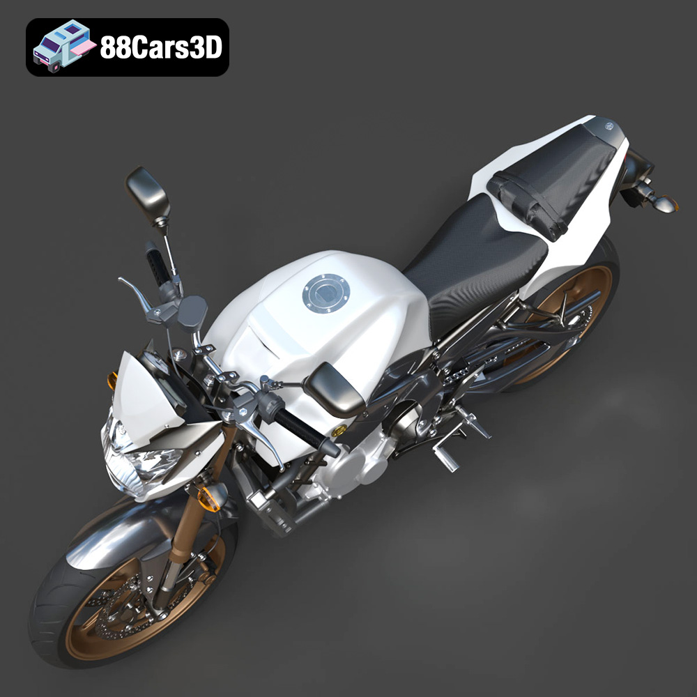 Yamaha FZ8 2011 3D Model