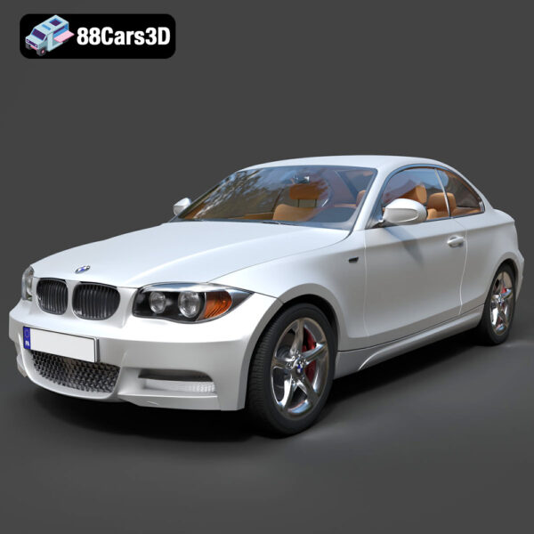 BMW 1 Series Coupe 2009-001 BMW 1 Series Coupe 2009 3D Model