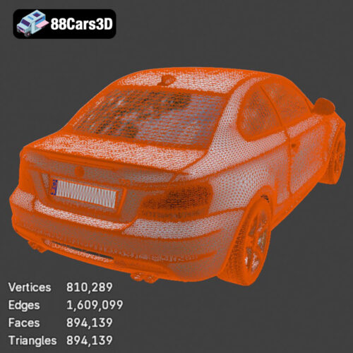 BMW 1 Series Coupe 2009 3D Model