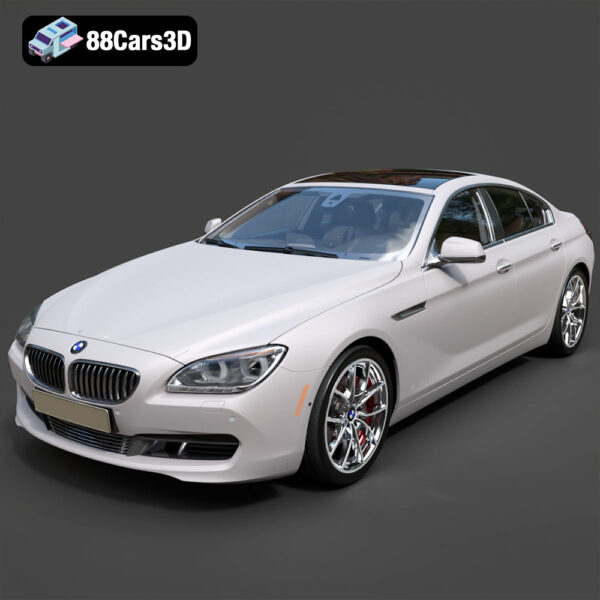 BMW 6 Series Gran Coupe (F06) 2015-001 BMW 6 Series Gran Coupe (F06) 2015 3D Model