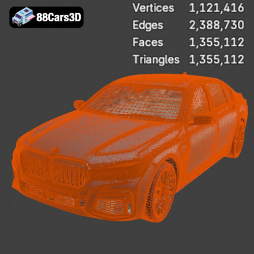 BMW 7 Series Le 2020 3D Model