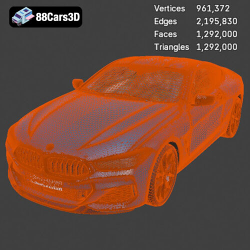 BMW 8-Series Mk2 G15 Coupe M850i 2019 3D Model