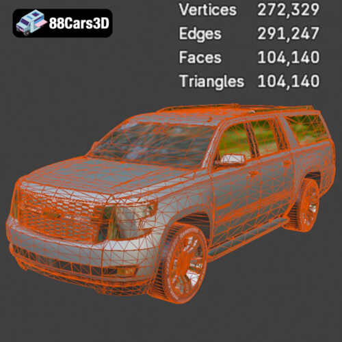 Chevrolet Suburban-007 Chevrolet Suburban 3D Model