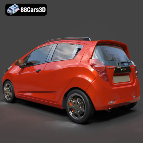 Chevrolet_Beat_2010-003 Chevrolet Beat 2010 3D Model