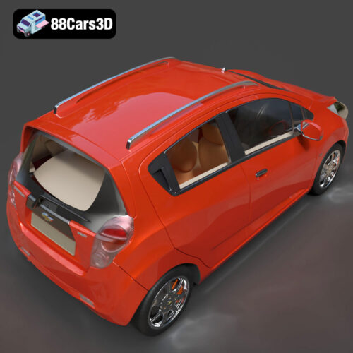 Chevrolet_Beat_2010-004 Chevrolet Beat 2010 3D Model