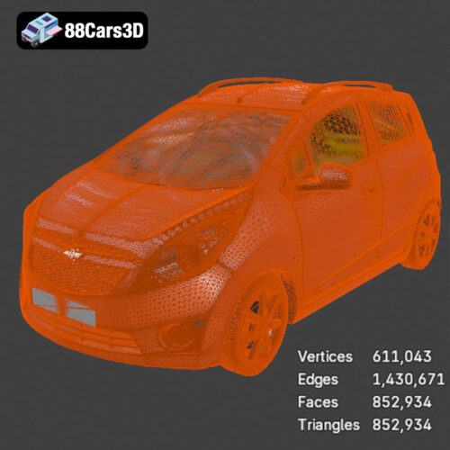 Chevrolet_Beat_2010-007 Chevrolet Beat 2010 3D Model