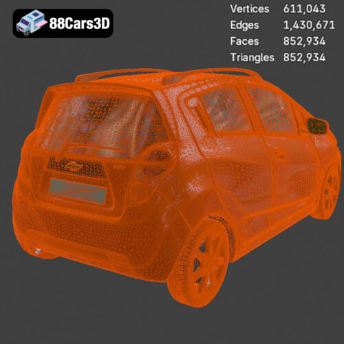 Chevrolet_Beat_2010-008 Chevrolet Beat 2010 3D Model