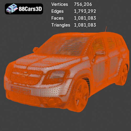 Chevrolet_Orlando_2011-007 Chevrolet Orlando 2011 3D Model