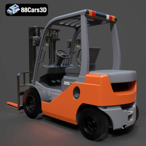 Forklift Toyota-003 Toyota Forklift 3D Model
