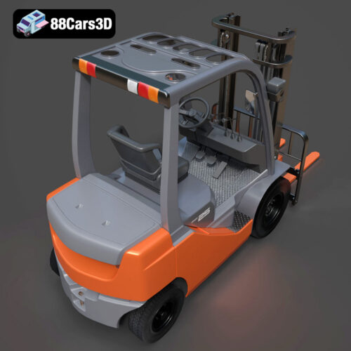 Forklift Toyota-004 Toyota Forklift 3D Model