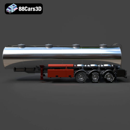 Fuel Tank Trailer 3D Model