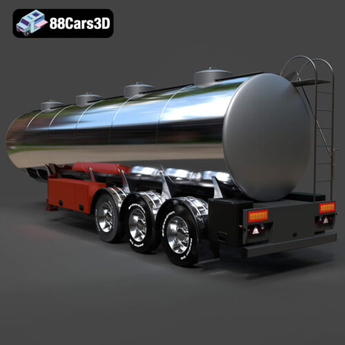 Fuel Tank Trailer 3D Model