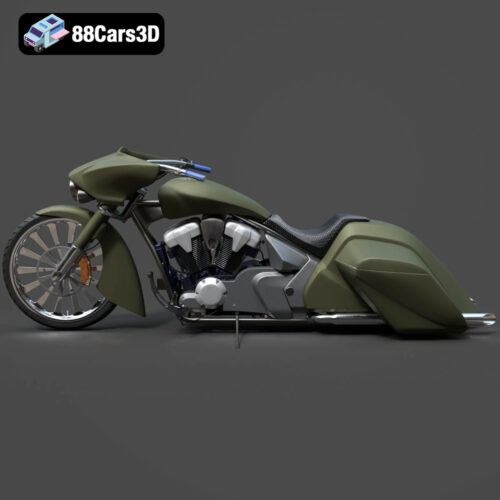 Honda_Stateline Bagger Slammer-002 Honda Stateline Bagger Slammer 3D Model
