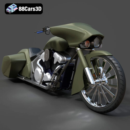 Honda_Stateline Bagger Slammer-005 Honda Stateline Bagger Slammer 3D Model