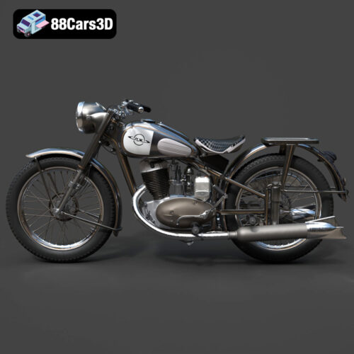 IZ-49 Classic Motorcycle 3D Model