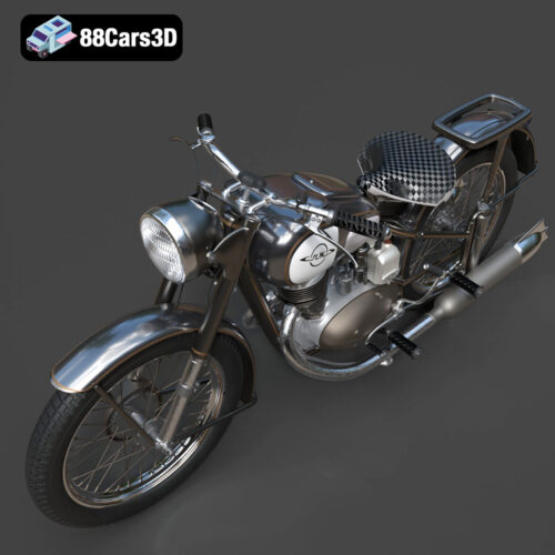 IZ-49 Classic Motorcycle 3D Model