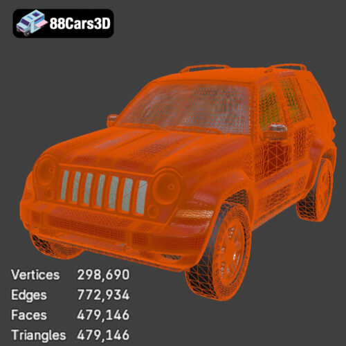 Jeep Liberty-007 Jeep Liberty 3D Model