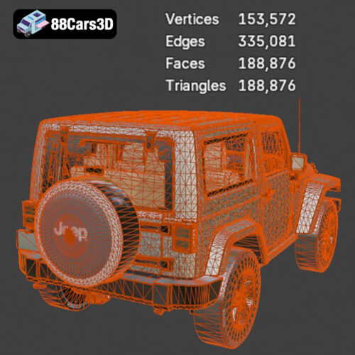 Jeep Wrangler Rubicon 3D Model