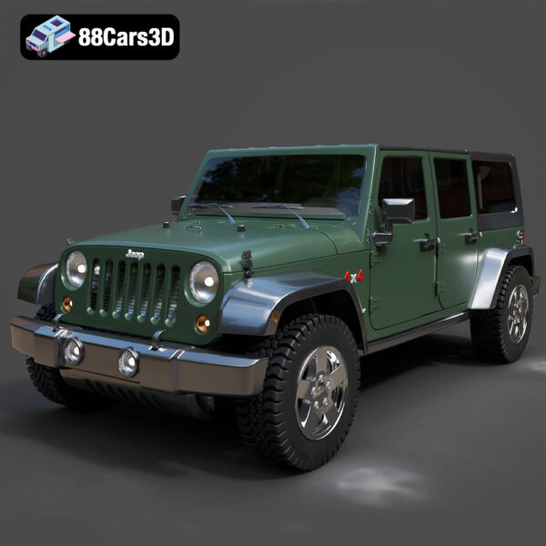 Jeep Wrangler Rubicon Unlimited 3D Model