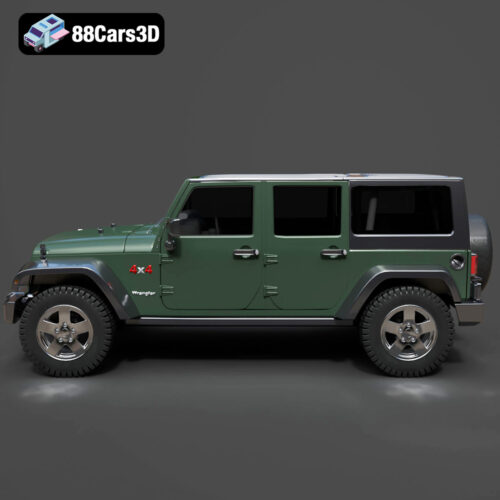 Jeep Wrangler Rubicon Unlimited 3D Model