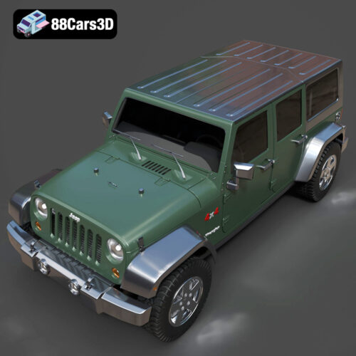 Jeep Wrangler Rubicon Unlimited 3D Model