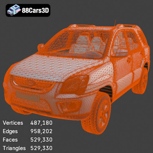Kia Sportage 2009 3D Model