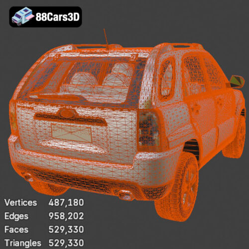 Kia Sportage 2009 3D Model