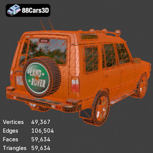 Land Rover Discovery 1994 3D Model