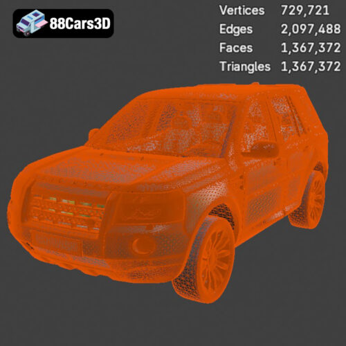 Land Rover Freelander 2007 3D Model