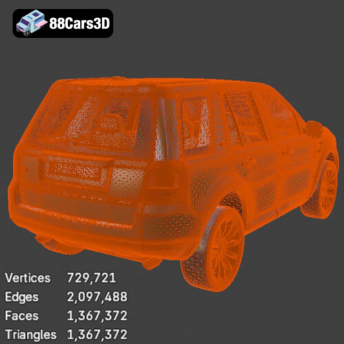 Land Rover Freelander 2007 3D Model