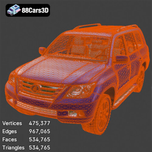 Lexus LX570 2008-007 Lexus LX570 2008 3D Model