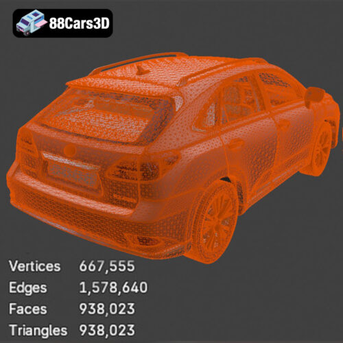Lexus RX450h 3D Model