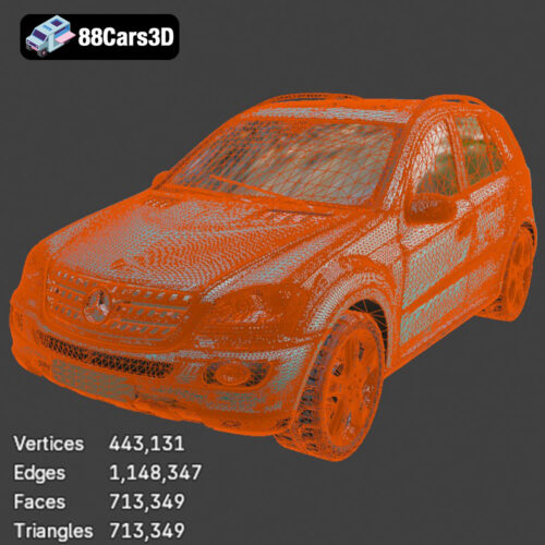 Mercedes-Benz M-Klasse (W164) 3D Model