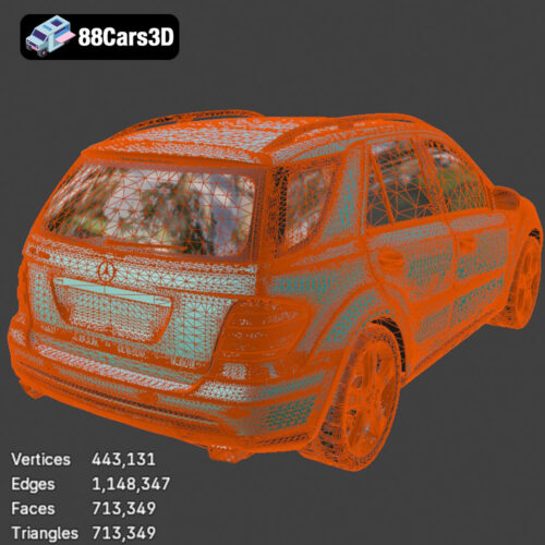 Mercedes-Benz M-Klasse (W164) 3D Model