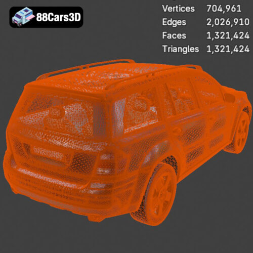 Mercedes GL 2007 3D Model