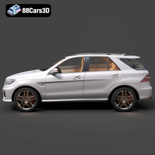 Mercedes ML63_AMG-002 Mercedes-Benz ML63 AMG 3D Model