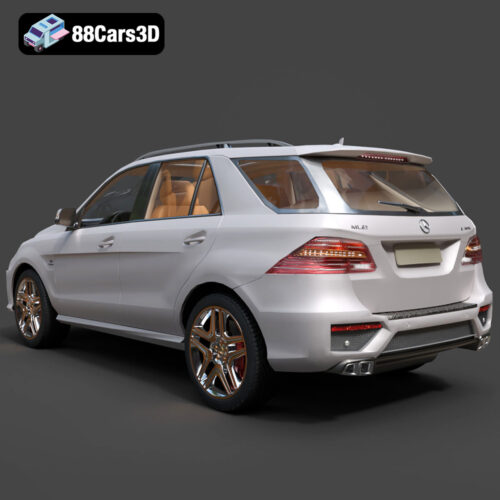 Mercedes ML63_AMG-003 Mercedes-Benz ML63 AMG 3D Model