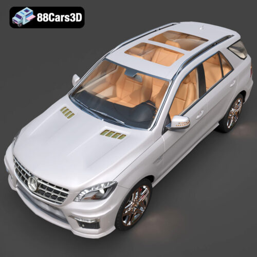 Mercedes ML63_AMG-006 Mercedes-Benz ML63 AMG 3D Model